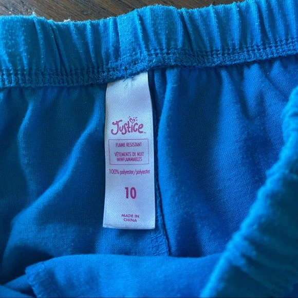 Justice size 10 unicorn pug three piece pajama set - Picture 7 of 12